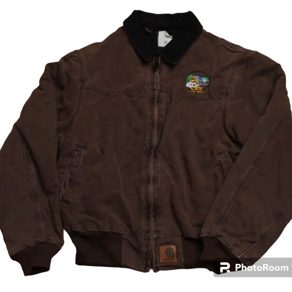 Mens Brown Carhartt Santa Fe Jacket